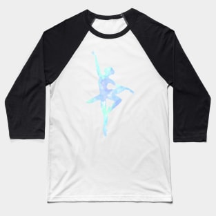 Blue/Green Ballerina Baseball T-Shirt